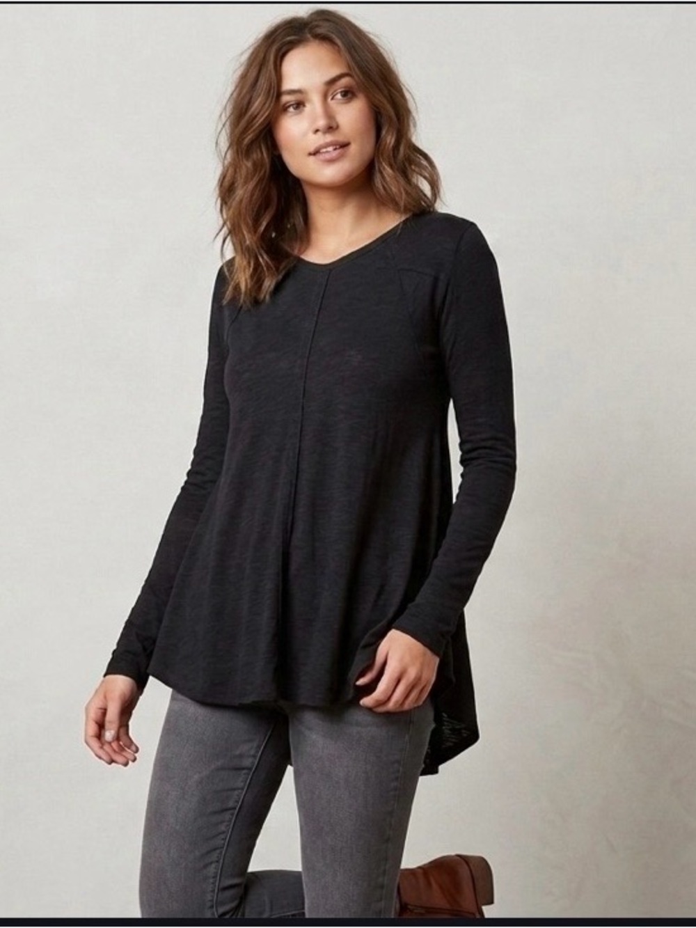 Free people black loungewear top